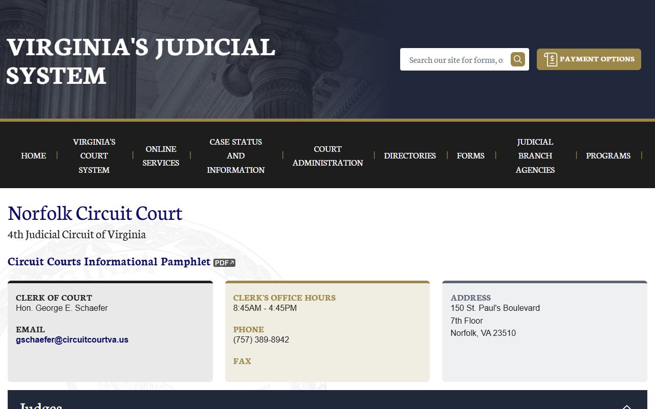 Norfolk Virginia circuit court death records