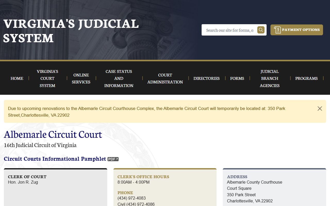 Albemarle County Virginia circuit court death records
