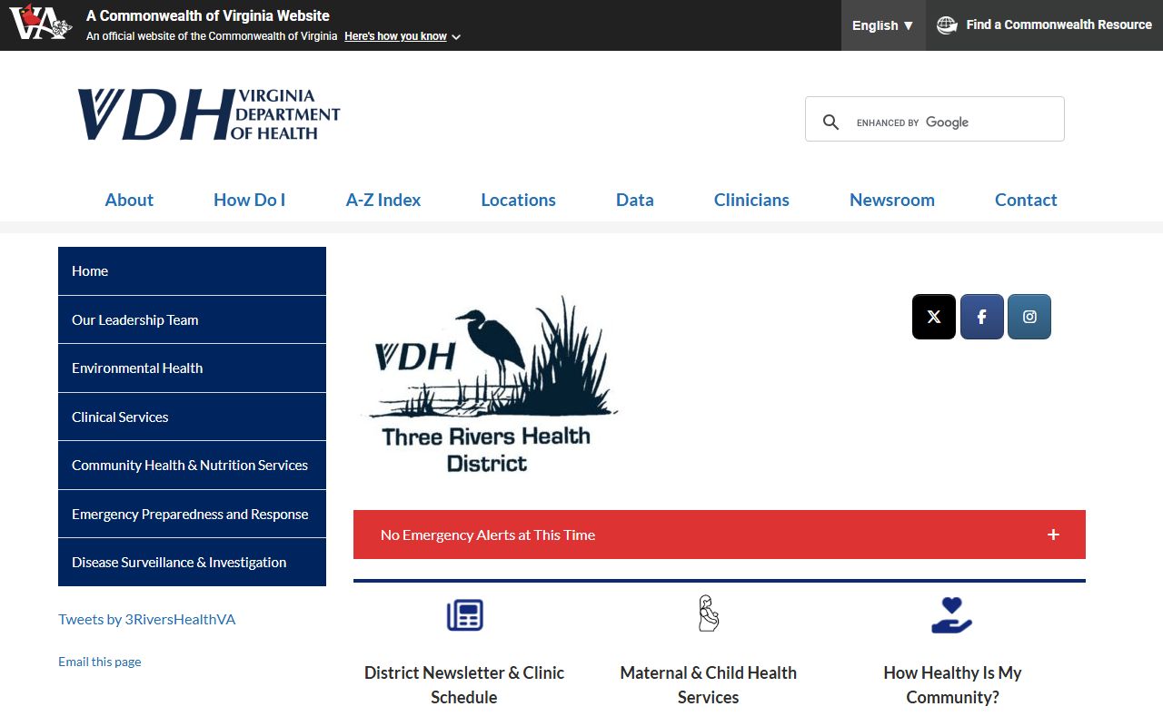 Essex County Virginia Department of Health death records
