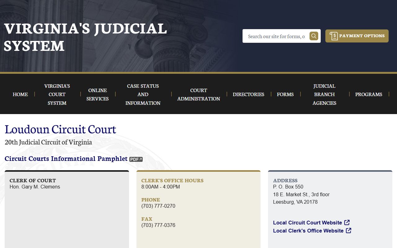 Loudoun County Virginia death records circuit court