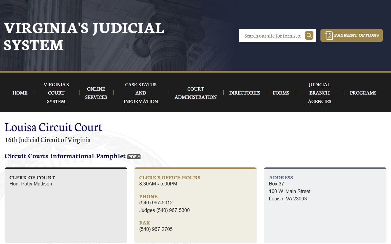 Louisa County Virginia circuit court death records