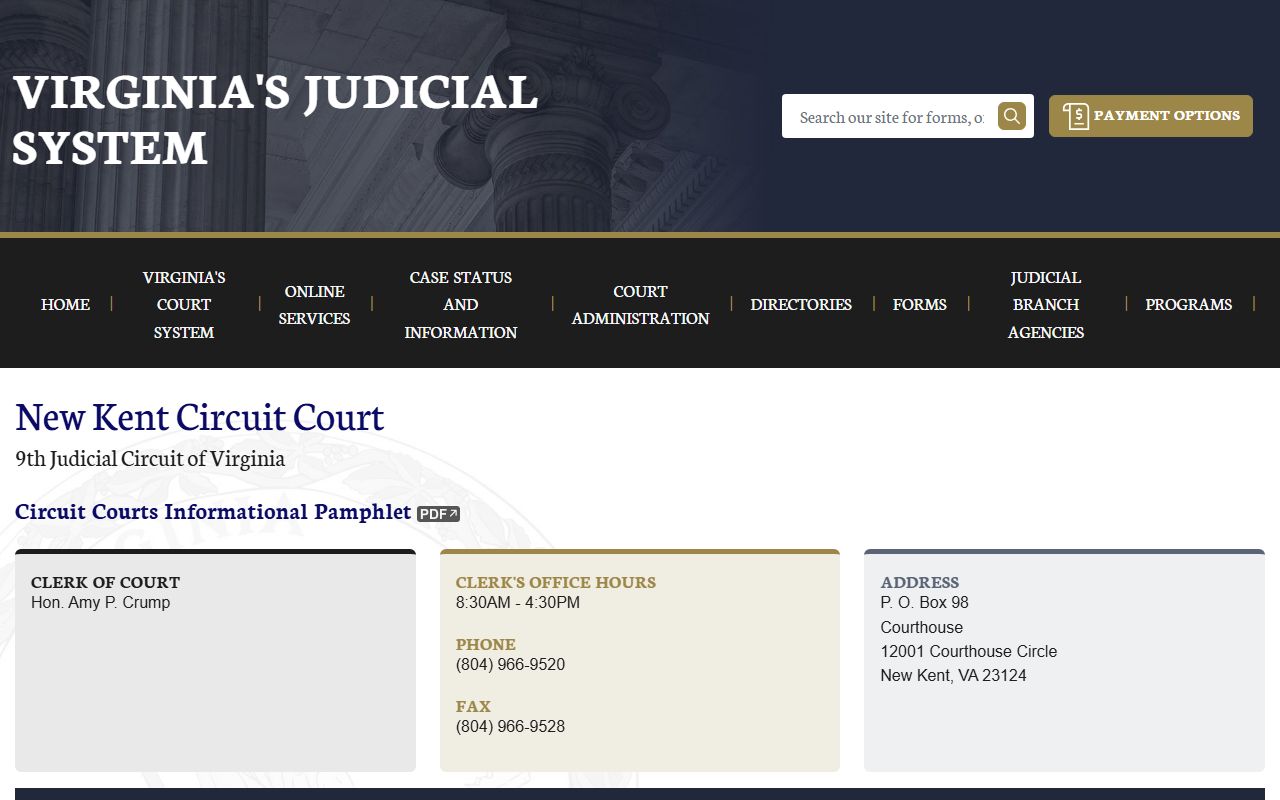New Kent County Circuit Court - death records